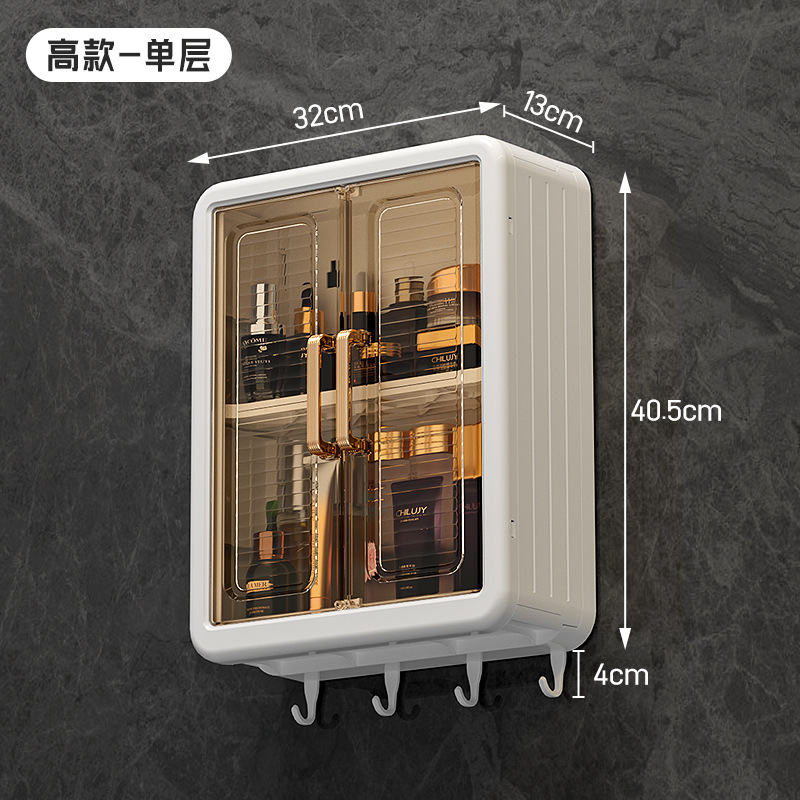 Baño de baño sin perforación en la pared inodoro lavabo pared caja de almacenamiento de cosméticos caja de toallas al por mayor