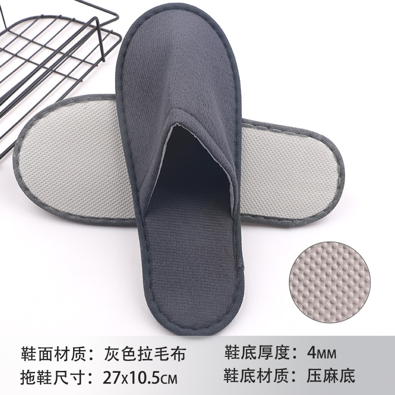 Hotel sandalinas desechables de algodón de lino de seda sandalinas de alojamiento residencial sandalinas desechables antideslizantes soleas de zapatillas gruesas