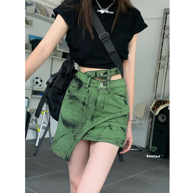 Kimmy Asymmetric Denim Skirt4