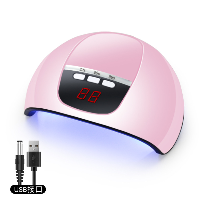 Luz de manicura USB máquina de manicura 54W máquina de fototerapia de manicura no negra lámpara de manicura pequeña lámpara de manicura de secado rápido
