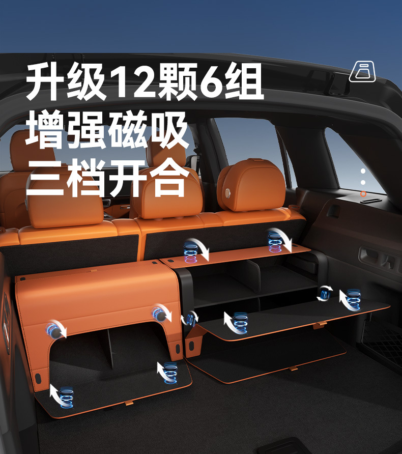 Car-Mounted Double-Layer Storage Box Suv Trunk Storage Box Multi-Functional Foldable Storage Box Waterproof Leather Organizer Box