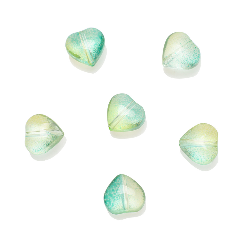 50 PCS/Package 8 * 5mm Hole 1~1.9mm Glass Heart Shape Beads display picture 9
