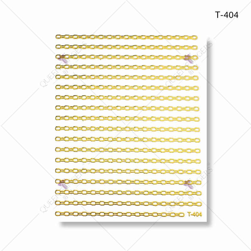 Dedo bowknot diamante bronceado DIY pasta de uñas gato línea geométrica buey Año Nuevo serie manicura pegatinas