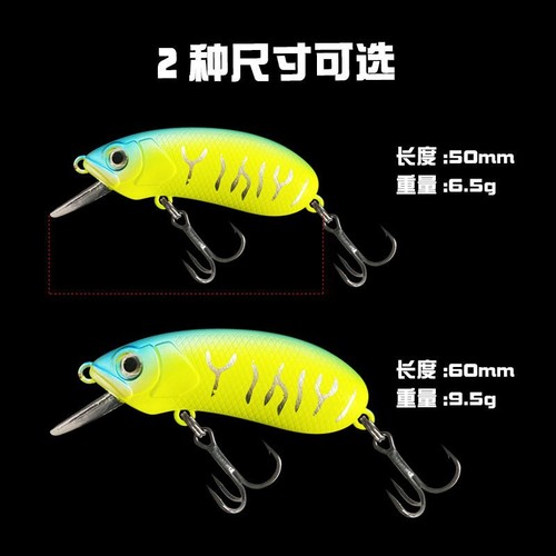 Wholesale ABS plastic fake bait hard bait short tongue CC5060 rock fat water mouse lure bass mandarin fish