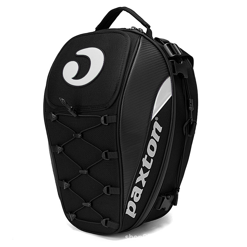 Bolsa de casco de asiento trasero de motocicleta de gran capacidad de viaje mochila de hombro mochila trasera a prueba de agua equipo de caballero