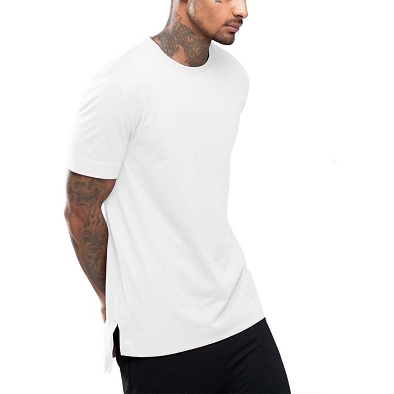 Solid color base short sleeve T-shirt hip-hop style with a round…