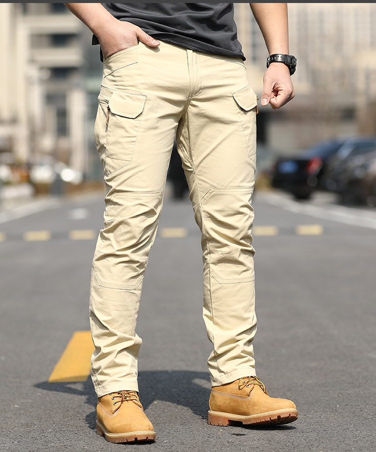 Men's Solid Color Sports Regular Fit Cargo Pants display picture 3