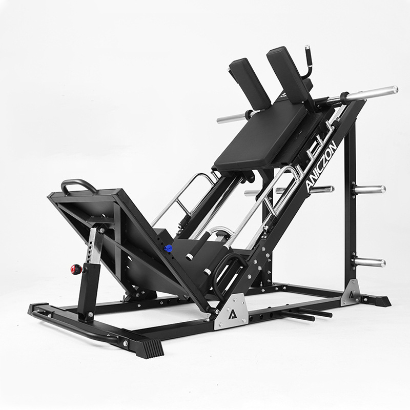 Máquina en cuclillas de pedal inverso para gimnasio interior comercial 45 grados máquina en cuclillas de pedal horizontal equipo integral de músculo de pierna