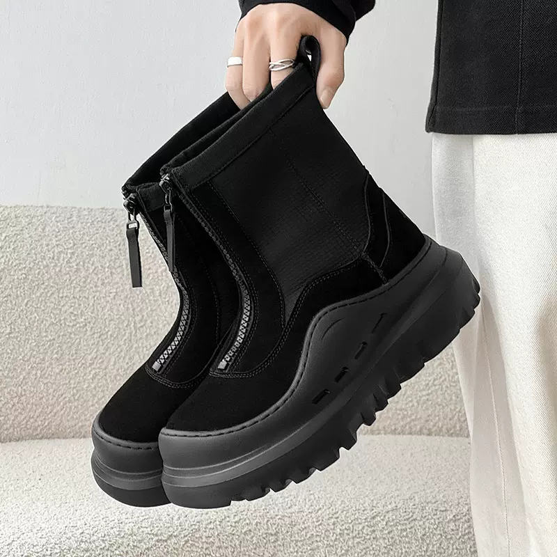 莆田来了实体店专卖店品质高筒雪地靴女绒棉鞋户外防寒徒步棉靴男