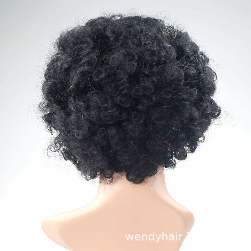 European and American World Cup fans hair explosive wigs headgear cos men and women fluffy full headgear manufacturers wig wholesale