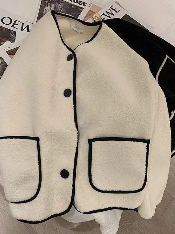 Хаки осенняя утепляющая куртка, корейский стиль, для подростков, стиль Chanel