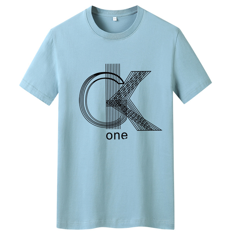 Camiseta de hombre de manga corta 2022 nueva pareja de verano algodón superior cuello redondo suelta estudiante media manga camiseta camisa de fondo