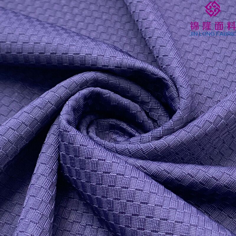 45D Men's Clothing Bv Breathable Quick-Drying Jacquard Fabric 94% Nylon 6% Spandex Men's T-Shirt Polo Shirt Casual Wear