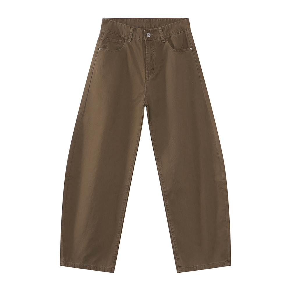 MTLCLOTHES Hombres| Nuevo estilo coreano básico simple de color sólido sensación de caída de plomo de pantalones de macheta relajados casuales