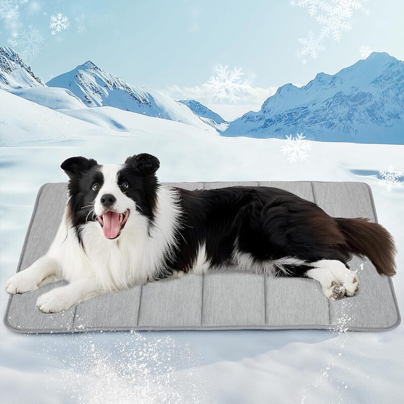 Factory Customized Pet Cooling Mat Cool Nylon Cooling Crystal Velvet Quilted Dog Mat Cross-Border Foreign Trade Pet Mat
