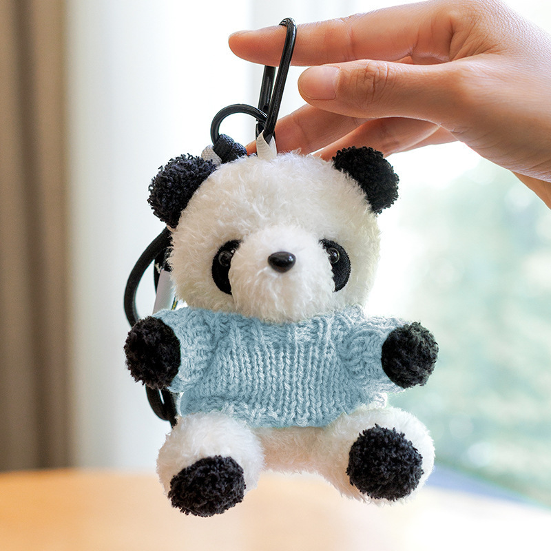 Cute panda gigante muñeca colgante logotipo impreso regalo de graduación sombrero médico panda muñeca evento regalo de promoción