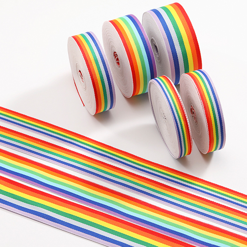 Rojo, blanco y azul Tricolor banda de poliéster medalla banda de tejido accesorios de ropa deportiva colorida banda de banda de banda de banda de alta densidad