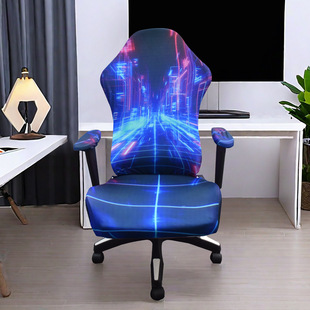 E-sports Chair Protective Cover Universal Chair Cover Swivel Chair Positioning 2024 Elastic E-sports Punk Style E-sports Chair Cover