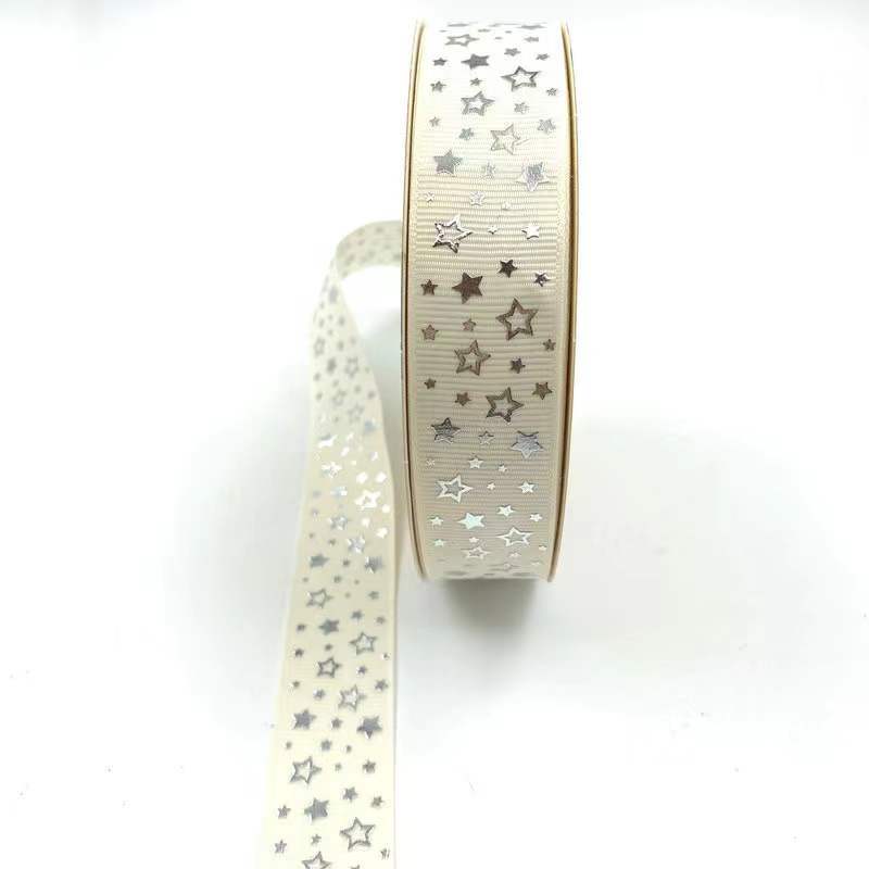 Estrella de plata caliente hilo de cinta bandeja de barra hecha a mano cinta DIY dorado impresión cinta caja de regalo embalaje en stock