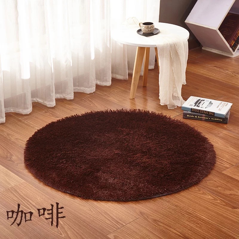 Transfronterizo exclusivo suministro de fábrica de lana de seda alfombra redonda alfombra colgante cesta silla de la computadora estera de yoga