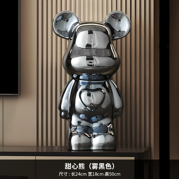 [爱心熊50cm-深空灰-可存可取]