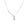 Brand advanced necklace from pearl, chain for key bag , jewelry, silver 925 sample, light luxury style, high-quality style