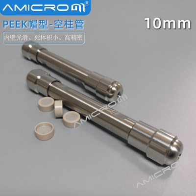 10mm液相色谱柱空柱 不锈钢半制备柱空柱管 不锈钢筛板150 250mm|ru