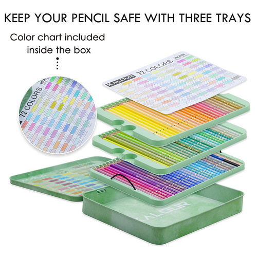 KALOUR72 Macaron Oil Colored Lead Professional Painting Colored Pencil Set Art Painting Pencil