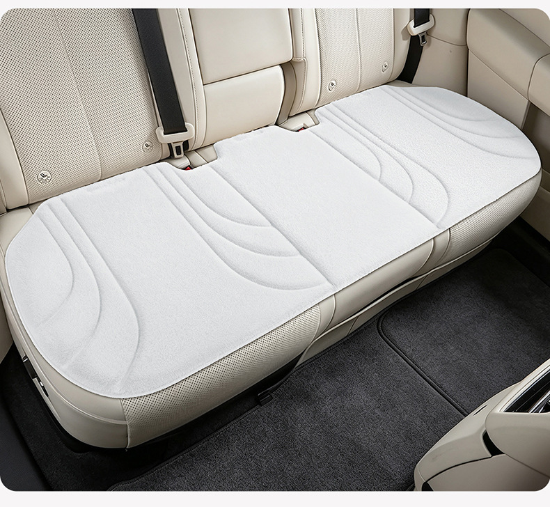 New cross-border model, all-season universal hot-pressed plush three-piece car seat cushion set, wholesale for foreign trade