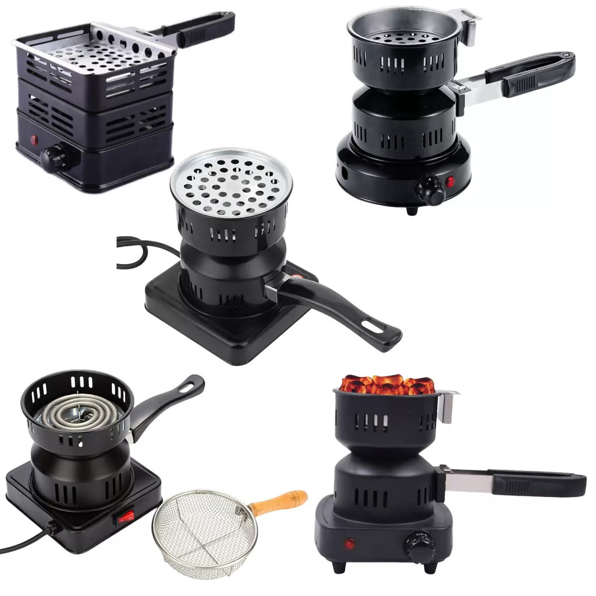 跨境直供阿拉伯点碳炉木炭电引火炉生火炉烧炭多功能可调温电热炉