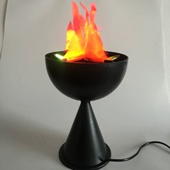 ハロウィーンバー装飾道具シャンデリアシミュレーション火炎ランプ装飾火鉢ランプ電子火鉢ランプ26cmデスクトップ