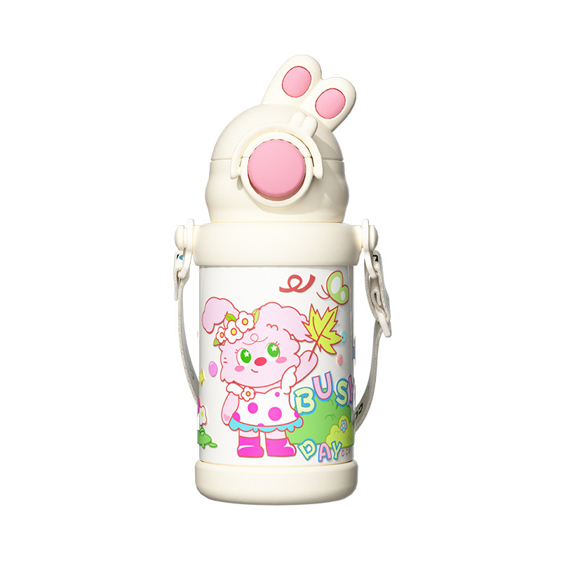 2025 nueva taza de aislamiento para niños taza de agua especial de alta capacidad portable conveniente taza de paja de bebida doble de alto valor facial