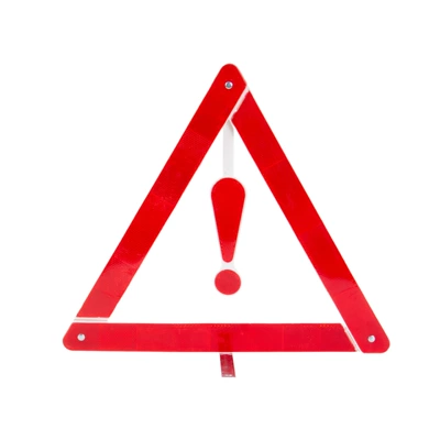 sign, foldable triangular stand, Warning sign