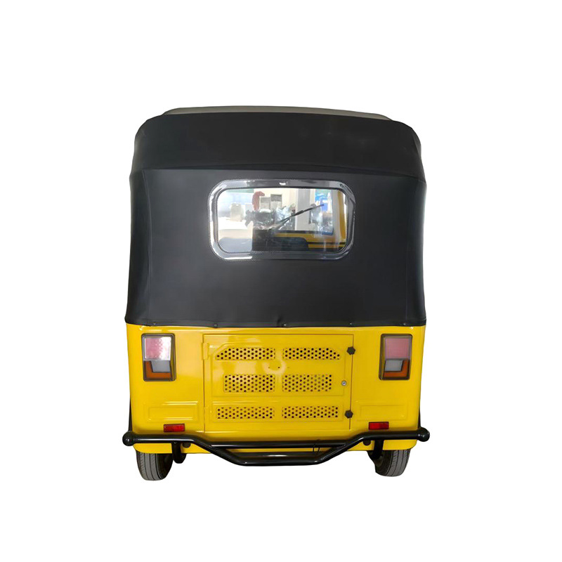 Comercio exterior exclusivo para pasajeros triciclo eléctrico de edad avanzada caminante recoger coches de estudiantes tuk-tuk amarillo coche de batería