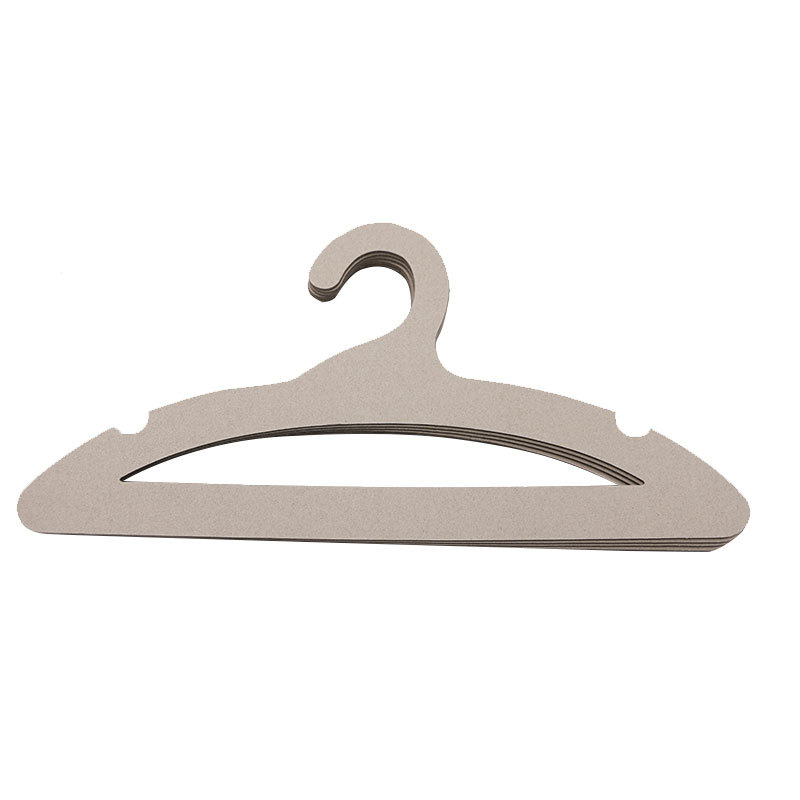 Suministro directo de fábrica percha de papel de tablero gris percha de papel de cartón percha de reciclaje degradable percha de papel de impresión