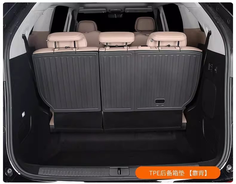 Suitable for Xpeng X9 Trunk Mat Tpe Environmentally Friendly Waterproof and Wear-Resistant Trunk Mat Modified Interior Car Accessories