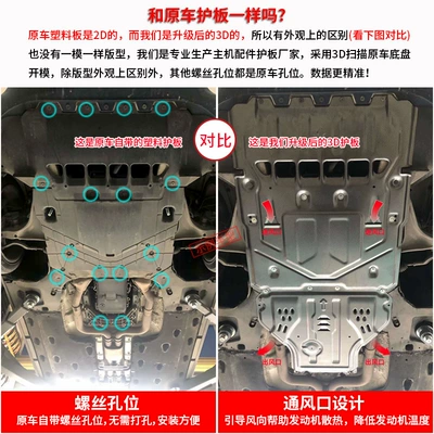 Underbody protection plate/engine baffle Underbody Guard Plate Original Factory