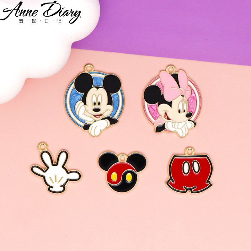 Anime Mickey Minnie DIY Accessories Cartoon Mickey Mouse Bag Pendant Alloy Oil Dropping Keychain Pendant Anime Mickey Minnie DIY Accessories Cartoon Mickey Mouse Bag Pendant Alloy Oil Dropping Keychain Pendant