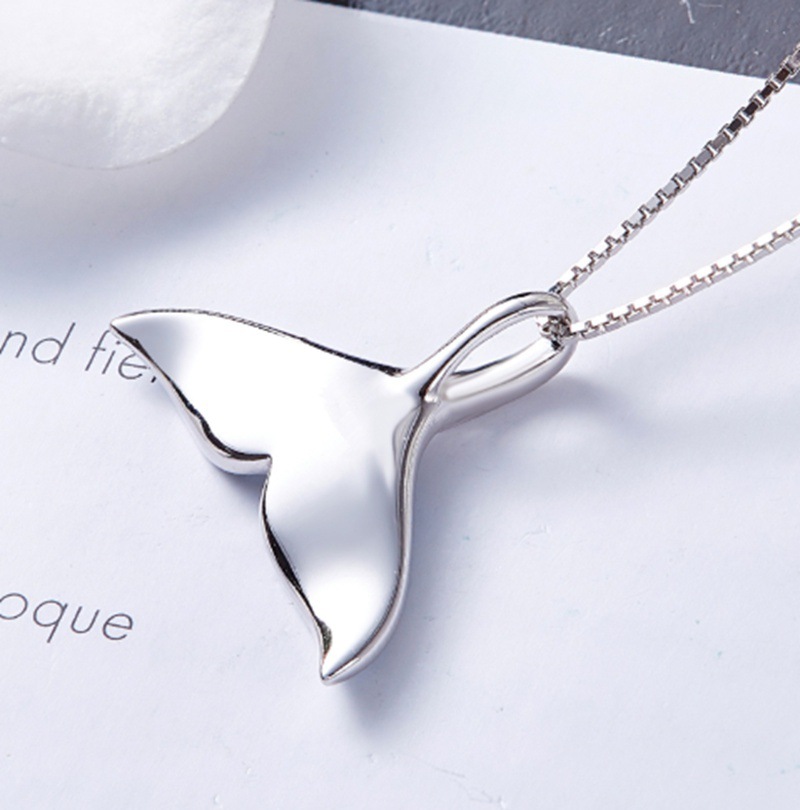 Balık Kuyruğu Kolye Moda Minimalist Zincir Ürün Taze Mücevher_voghion.com