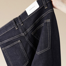 秋季水洗牛仔裤男新款潮牌宽松百搭直筒简约高级复古阔腿休闲长裤