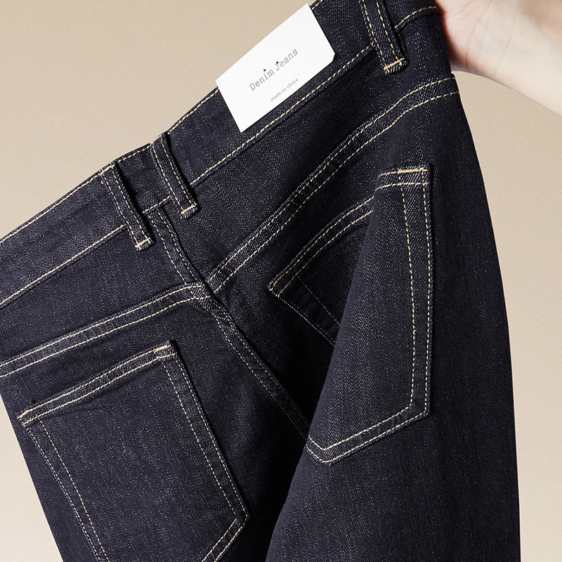 秋季水洗牛仔裤男新款潮牌宽松百搭直筒简约高级复古阔腿休闲长裤