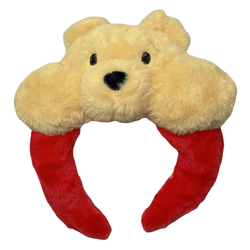 Qiqi Titi Pooh oso diadema Judy conejo al por mayor de dibujos animados lindo oso felpa cara lavado diadema accesorios para el cabello