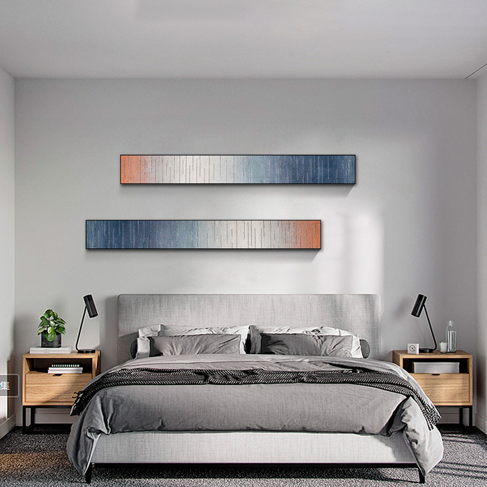 Moderno minimalista sala de estar pintura decorativa sofá Fondo pared colgante pintura Doble combinación mural dormitorio noche pintura