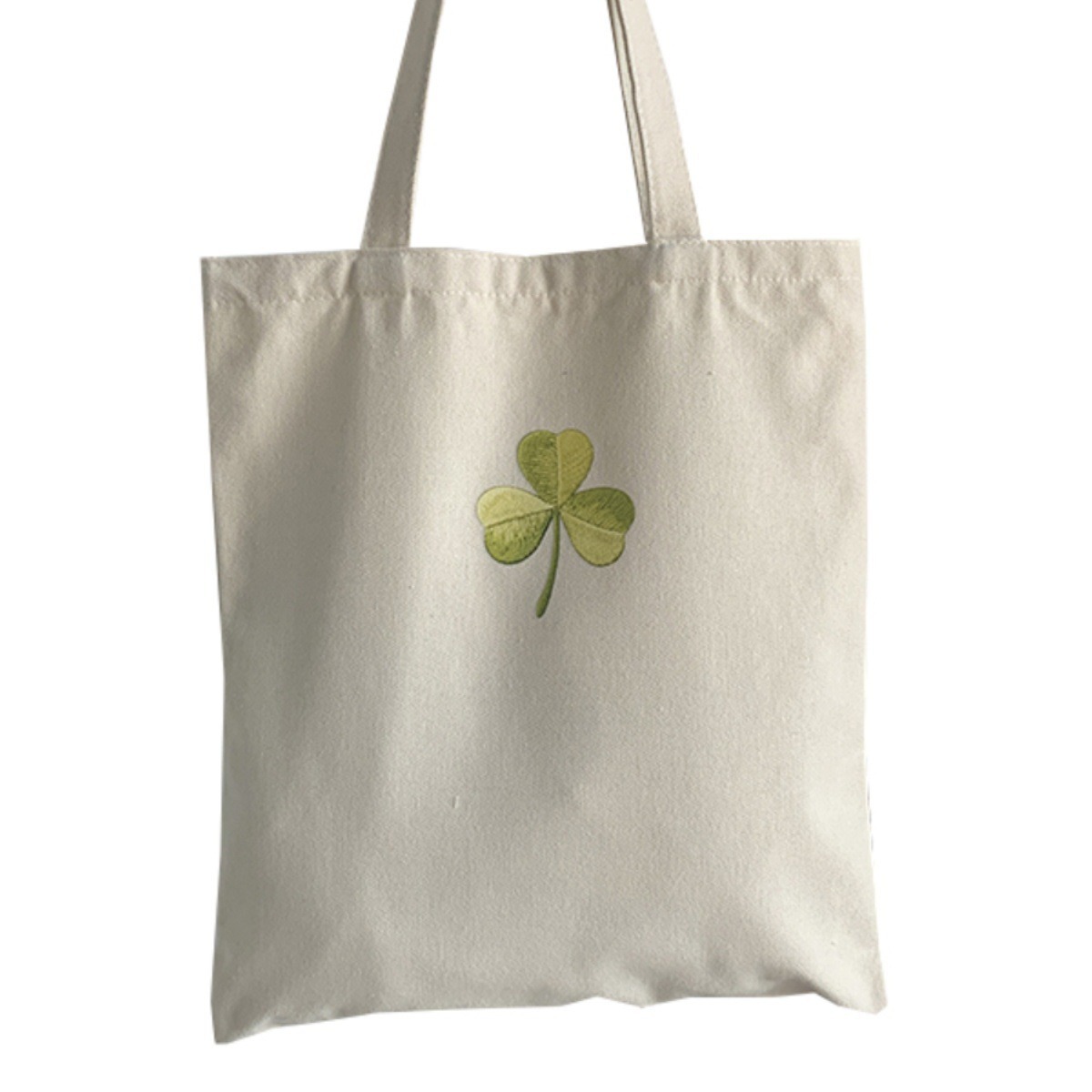 Bolso de lona Clover Bolso de matrícula de gran capacidad de verano para mujer Bolso de libro portátil para estudiantes de primaria y secundaria Bolso de tela portátil