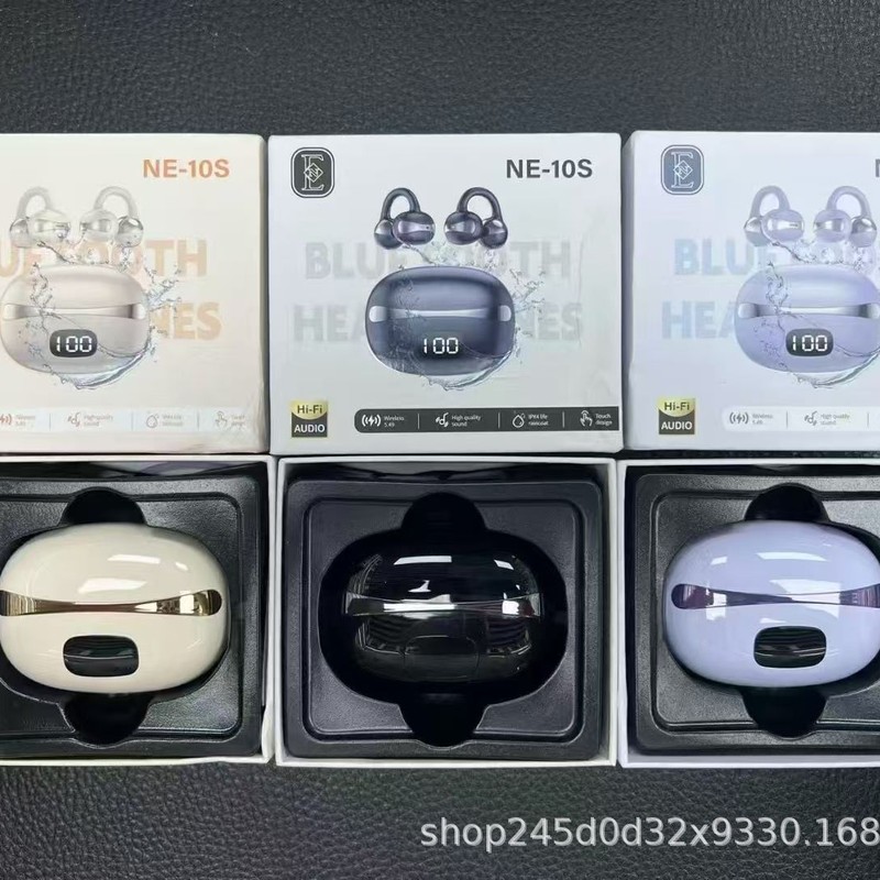 NE-10S跨境新款蓝牙耳机夹耳式久戴不痛高颜值无线华强北骨传导蓝|undefined