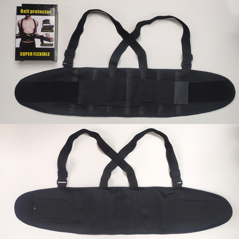 Cinturón de protección de cintura elástica de cuatro huesos para hombre, trabajo, transporte, acondicionamiento físico, cinturón de retención y fijación de cintura image 4