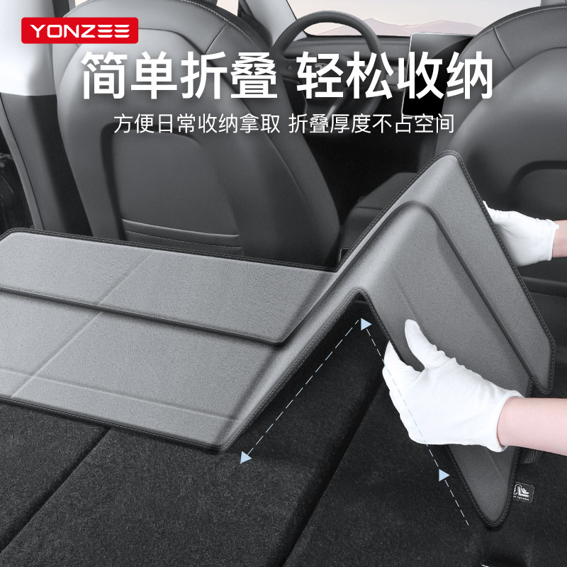 YZはテスラモデルYベッドカーヘッドガードSUV車後部スリーピングパッド折りたたみ延長プレートスリーピングに適しています。