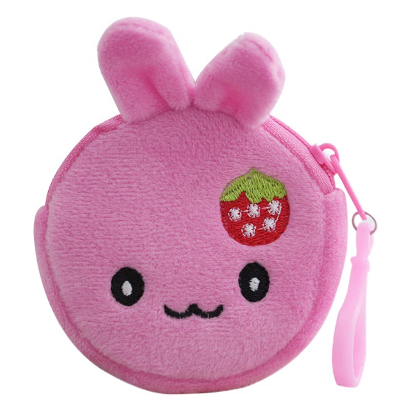 Оптовая мультфильм портмоне плюшевые милый портмоне мультфильм ткань женская ключевая сумка монета мешок маленький кошелек