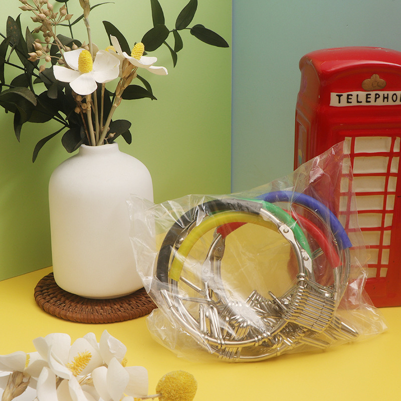 (2개) 국경 키 체인 임대 키 플레이트 키 링 분류 금속 키 링 키 스토리지 링 키 로고