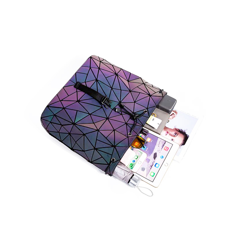 Geometric Grid Computer Backpack For Men And Women, Laptop Bag_voghion.com